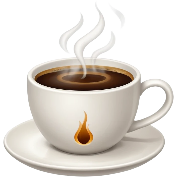 a minimalistic cup of coffee emoji