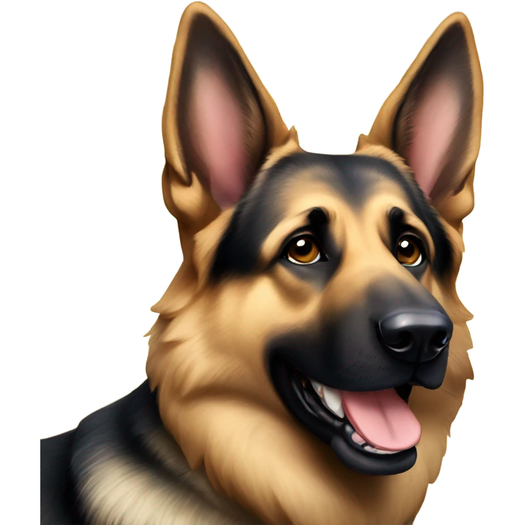 German shepherd happy new year emoji