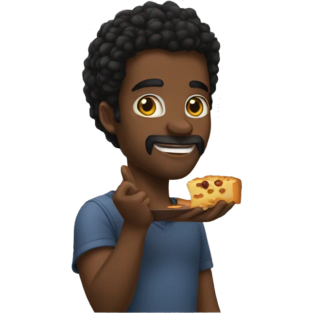 Pantera negra comendo maçã  emoji