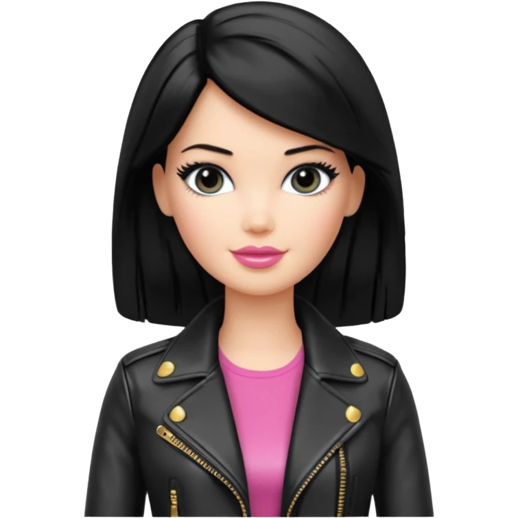 barbie black leather emoji