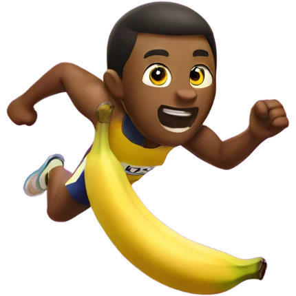 sprinting banana  emoji