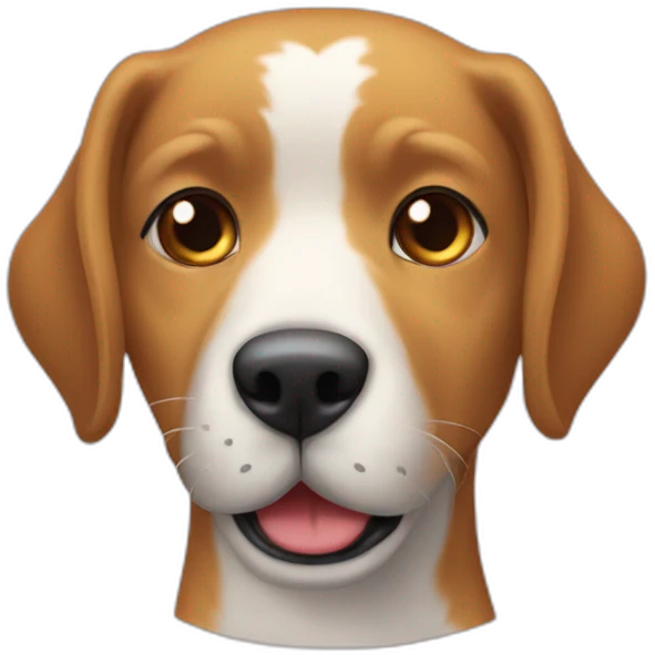 Un chien embrasser un chat emoji