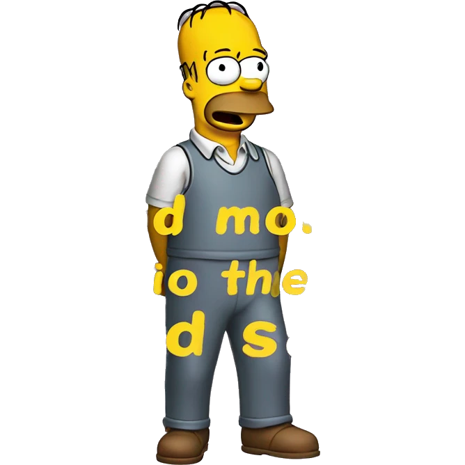 subtitles to make the inscription "good morning" in the style of the Simpsons series emoji
