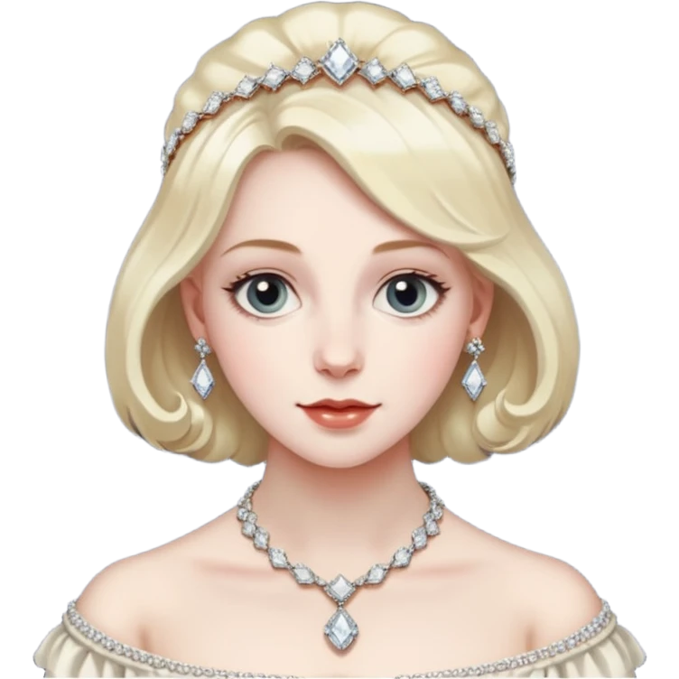 a young lady from the regency era called Frances, named the diamond of the season emoji