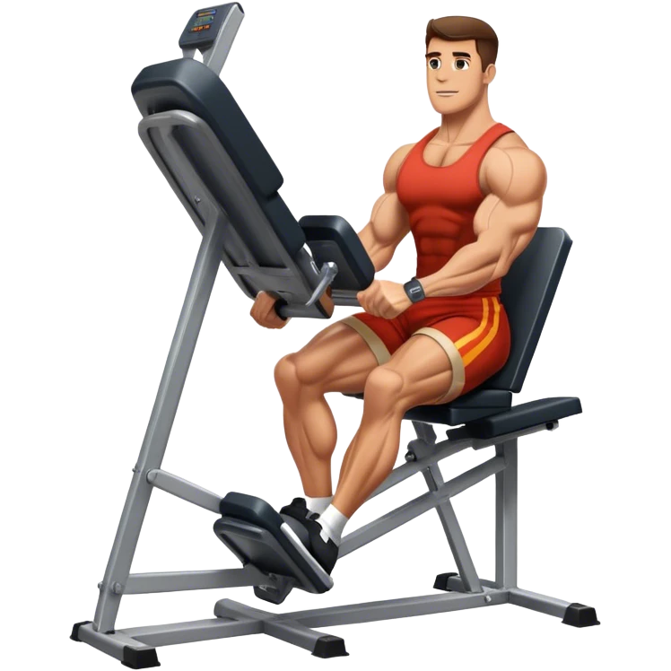 guy how to use a leg press machine emoji