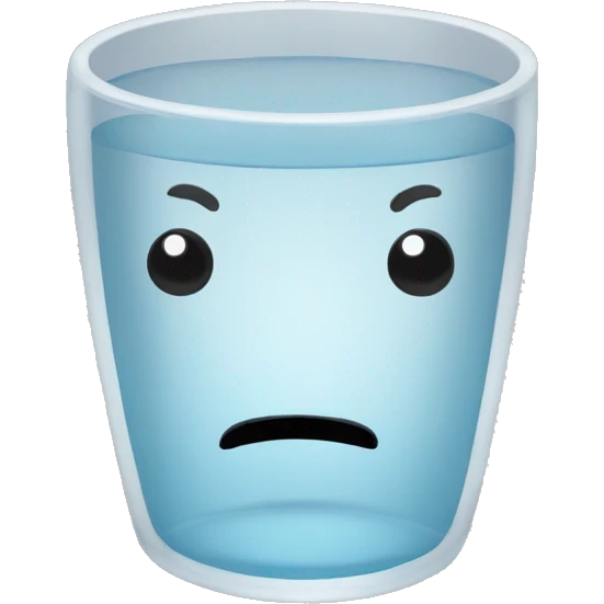 Vaso de agua emoji