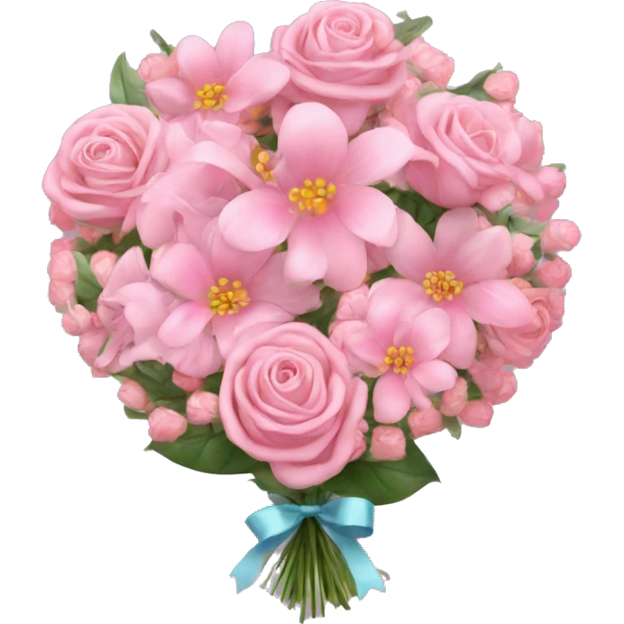Flowers, Bouquets, New Year's aesthetic, Bows, Pink heart emoji