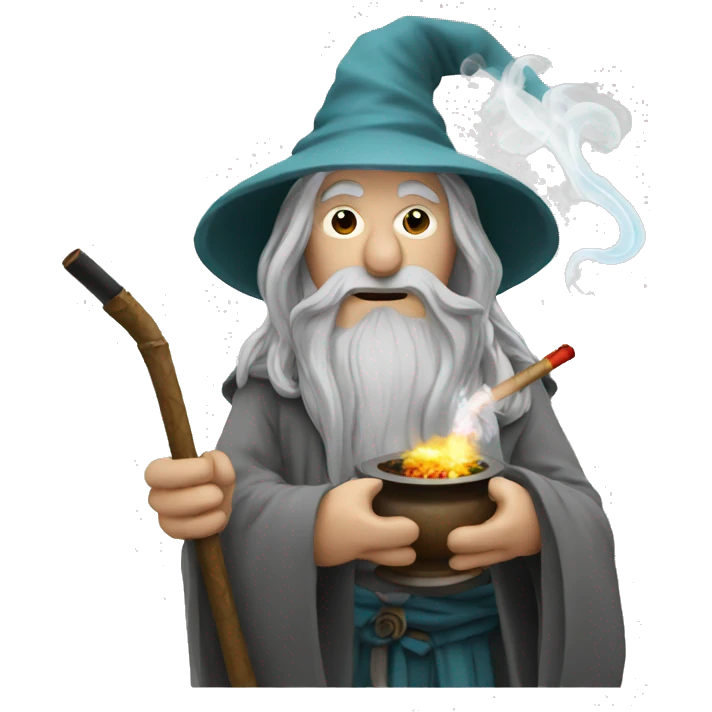 gandalf smoking a shisha emoji