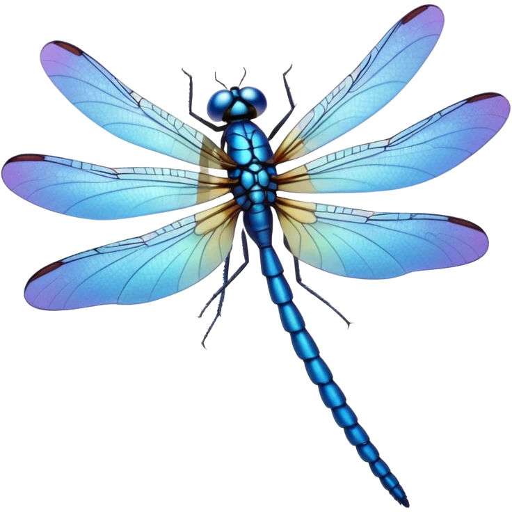 blue dragonfly emoji