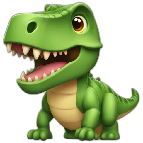 MUSCULOSO COM MASCARA DE DINOSSAURO emoji