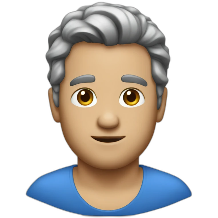 TV man wearing a blue dress emoji