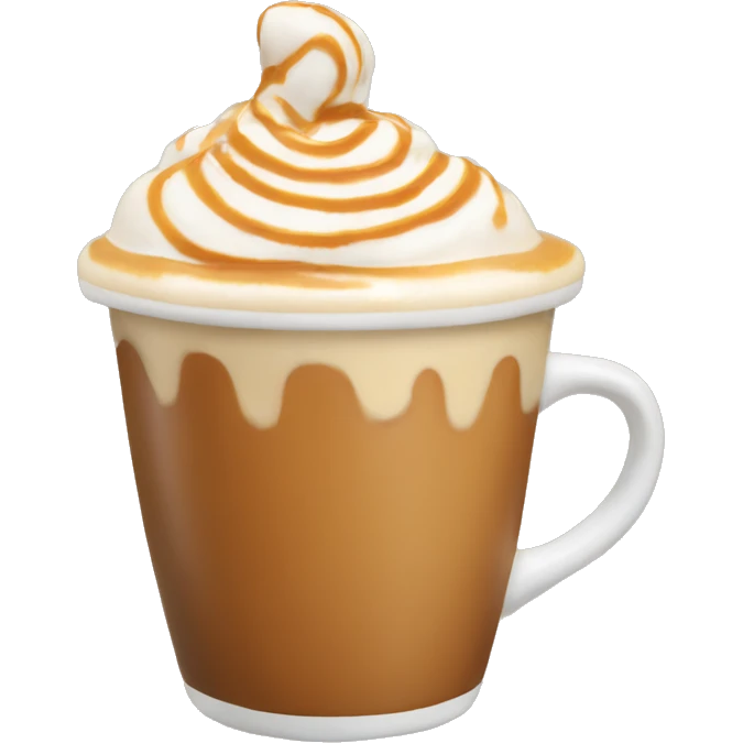 Salted caramel latte emoji