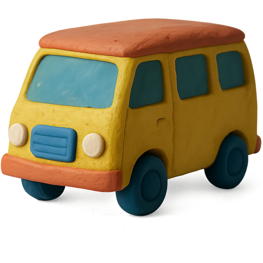 claymation style van emoji