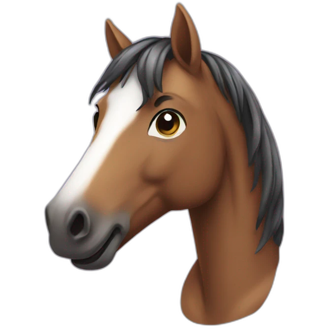 horse smiling emoji
