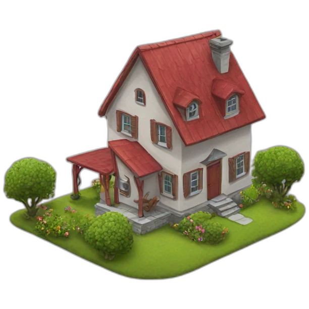 House red 2 flor emoji