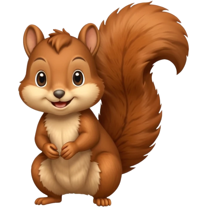 Squirrel smiling emoji