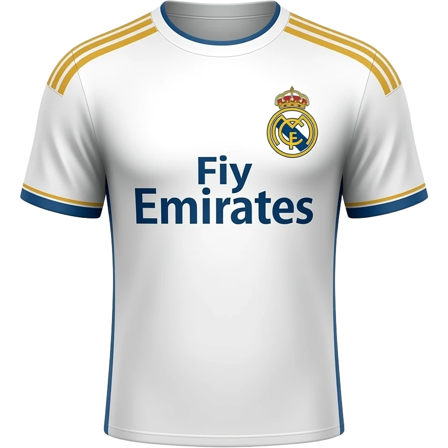 Real Madrid shirt without any collar emoji