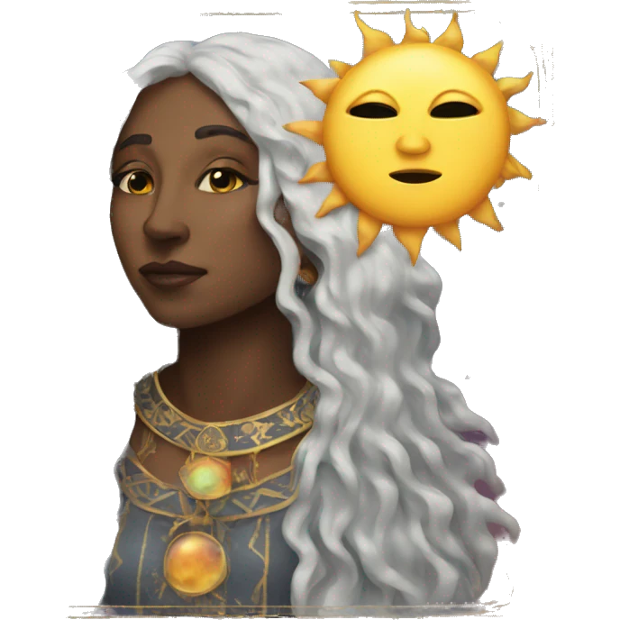 sun moon tarot emoji