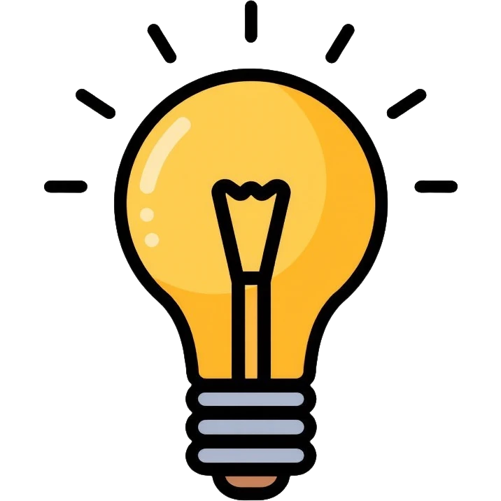 light bulb emoji