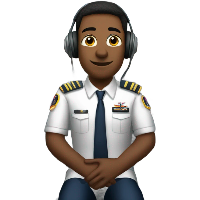 Pilot in plane emoji