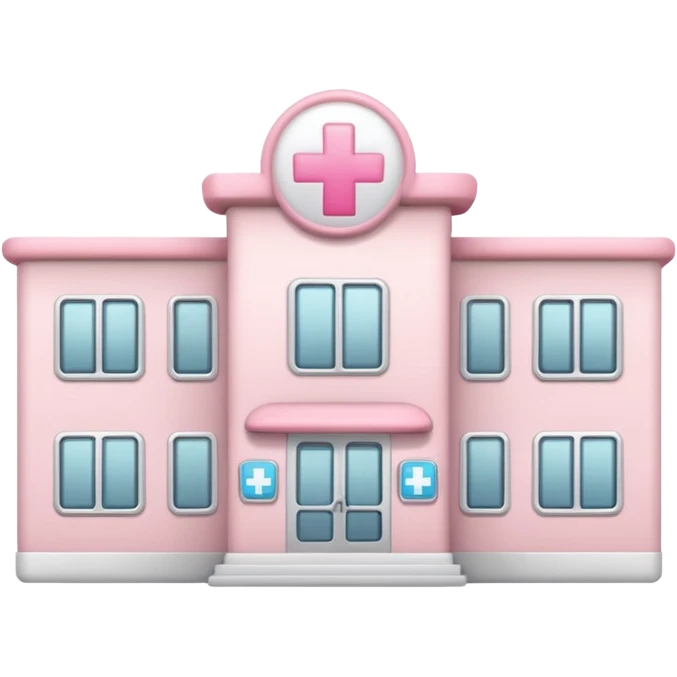 cute hospital light pink emoji