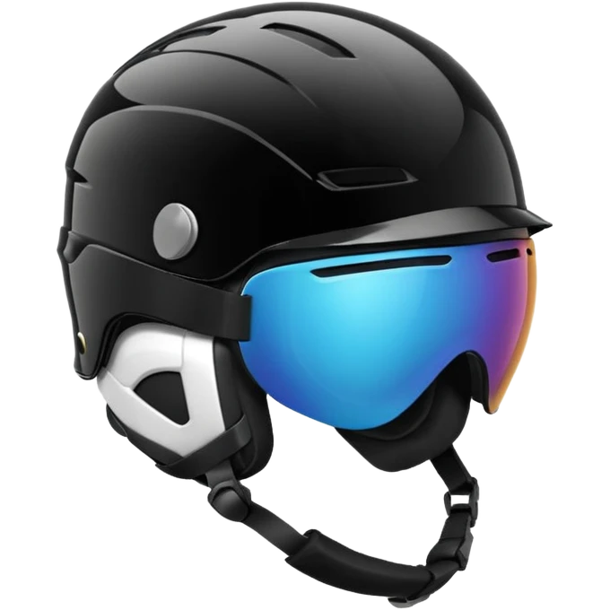 ski helmet without goggles emoji