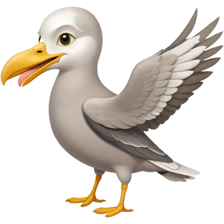 seagull as thief emoji