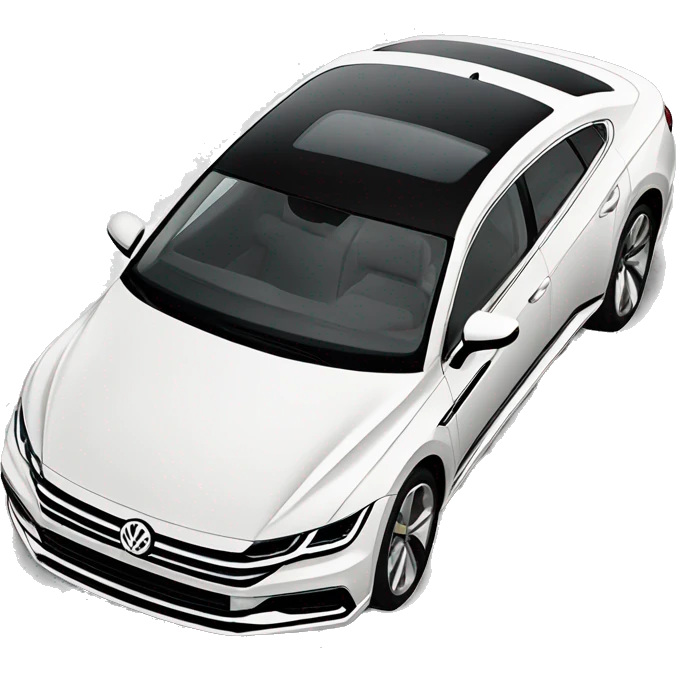 volkswagen arteon car white  emoji