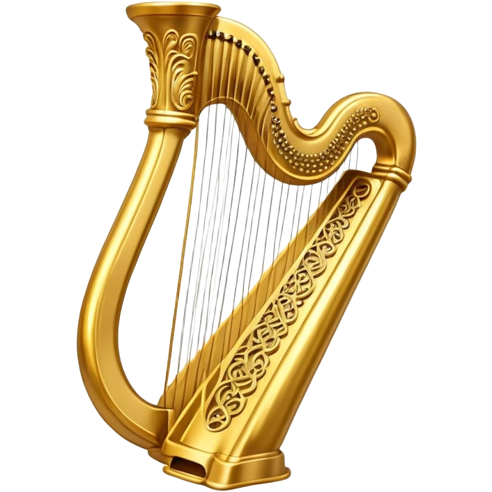 Irish golden harp emoji