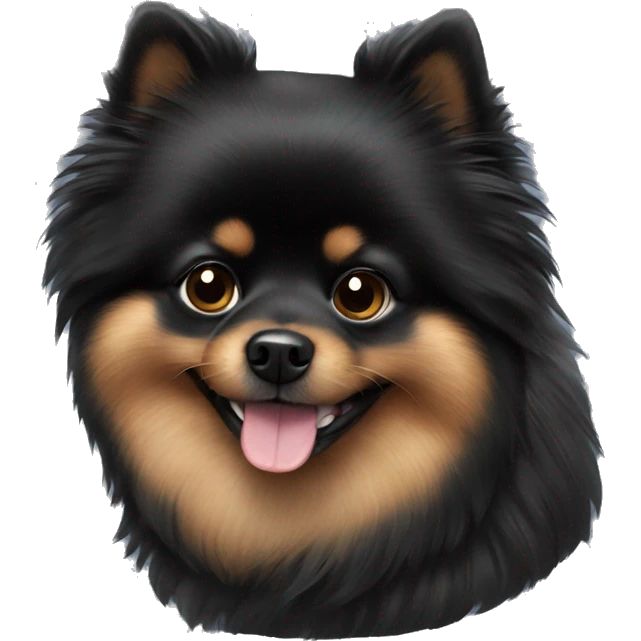 Black Pomeranian  emoji