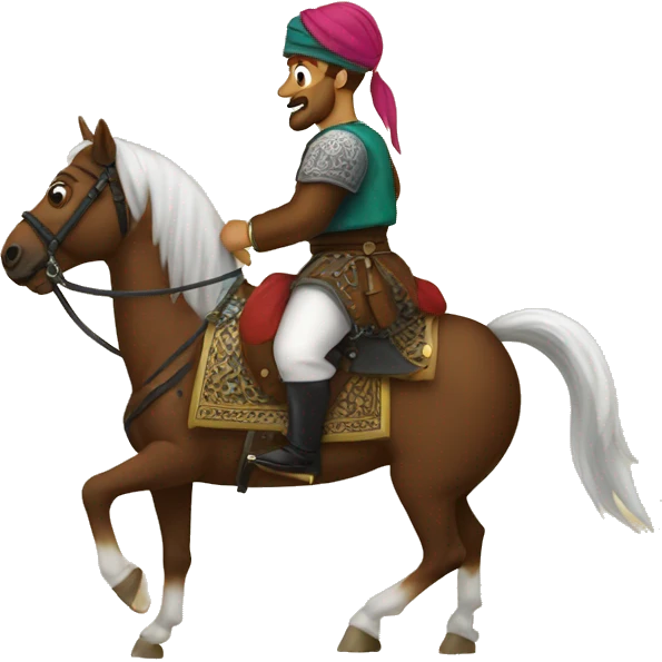 Ottoman on horseback emoji