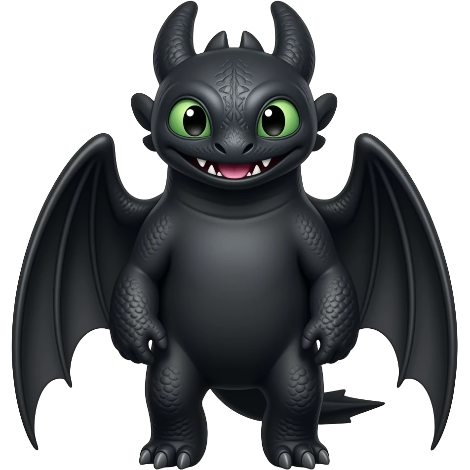 toothless how to train your dragon emoji