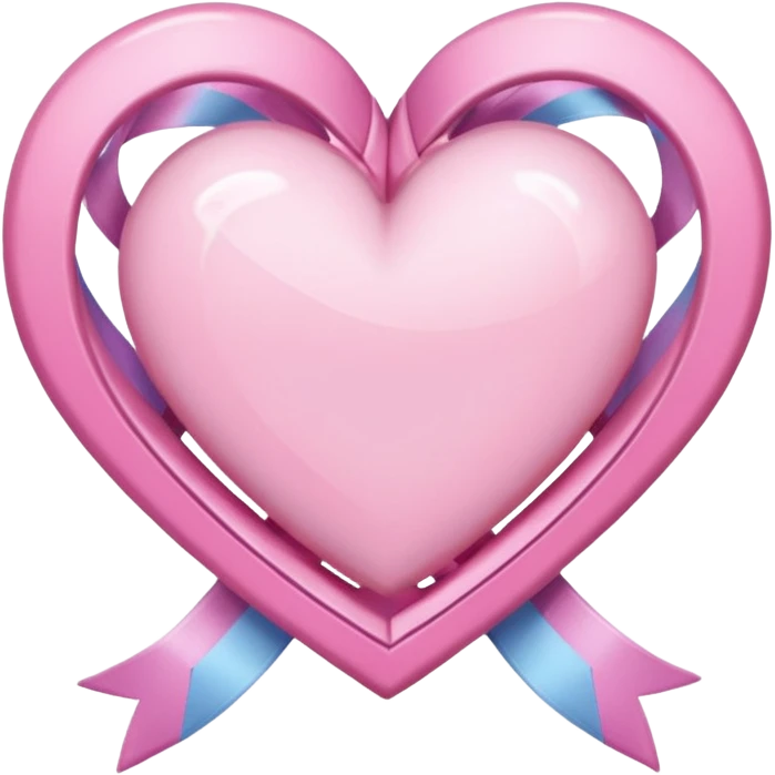 magical girl ribbon themed heart emoji
