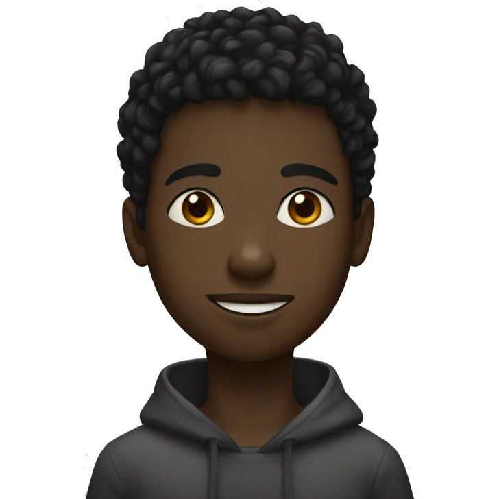 Black boy with inscription "Relja" emoji