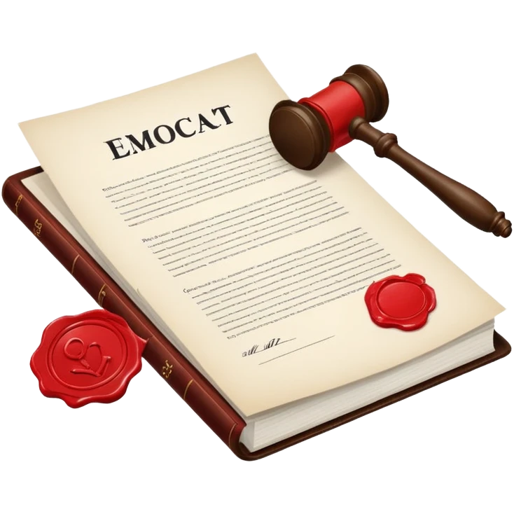 Courtroom Items, Legal Document – official case file or contract

 emoji