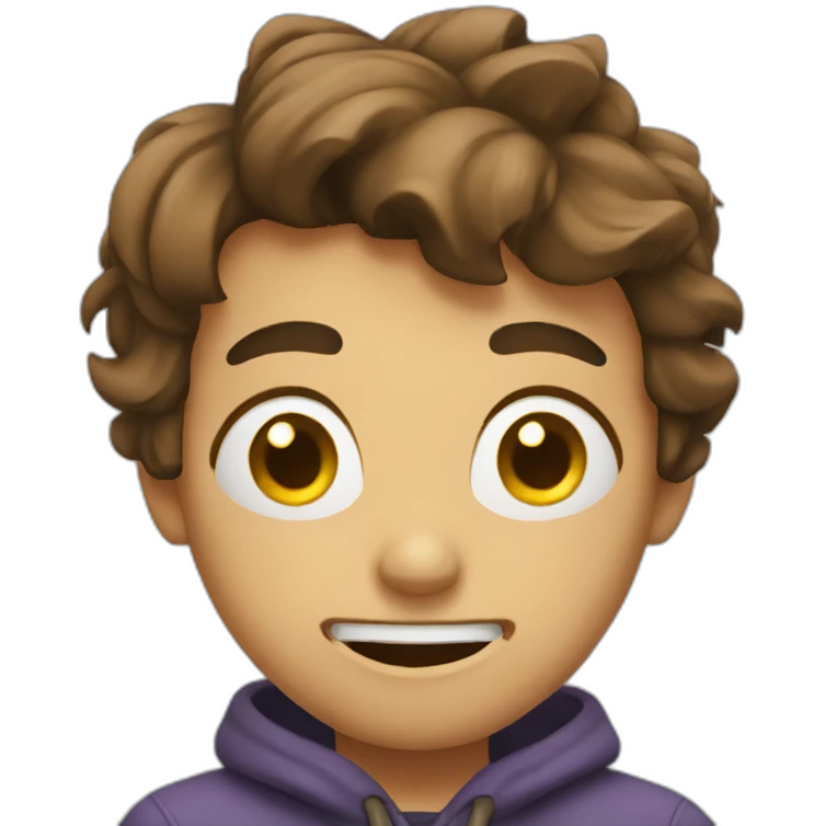 Anxious smile emoji