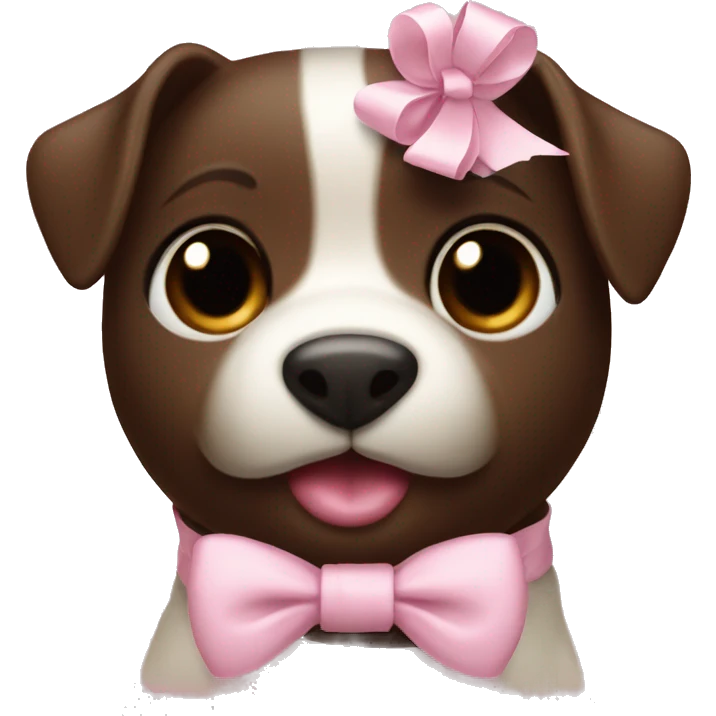 Espresso Martin with a light pink bow emoji