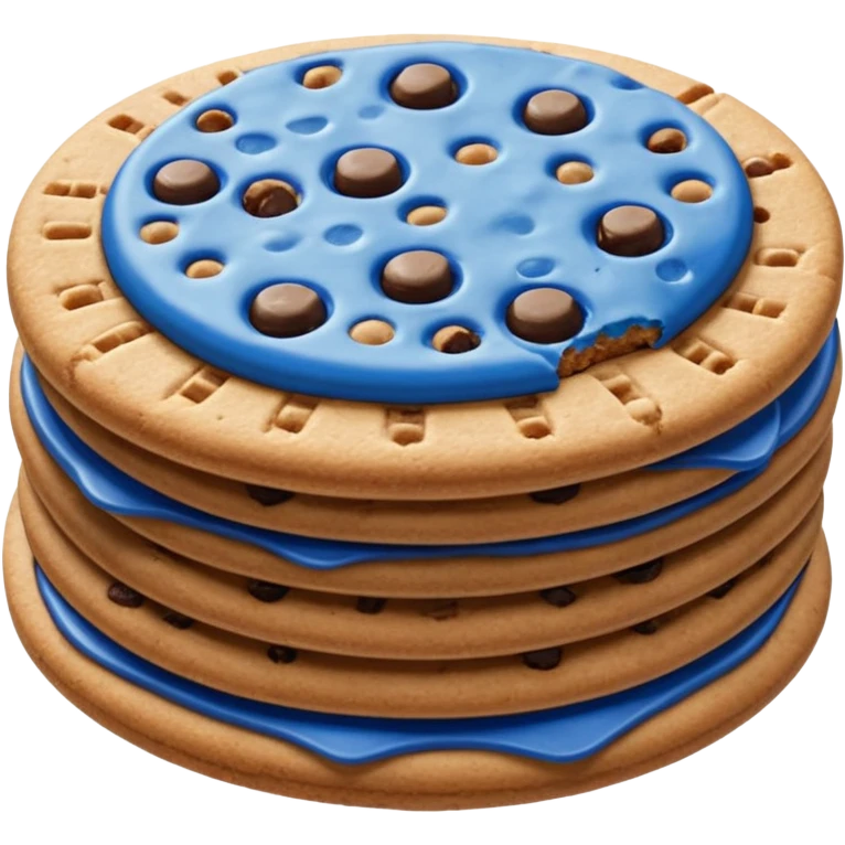 pack of chips ahoy cookies (blue) emoji