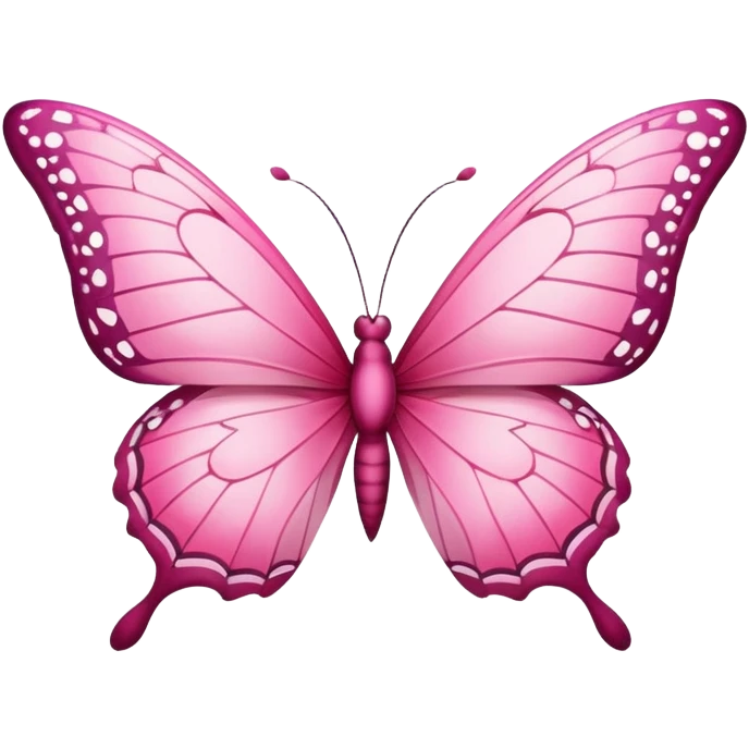 Pink butterfly emoji