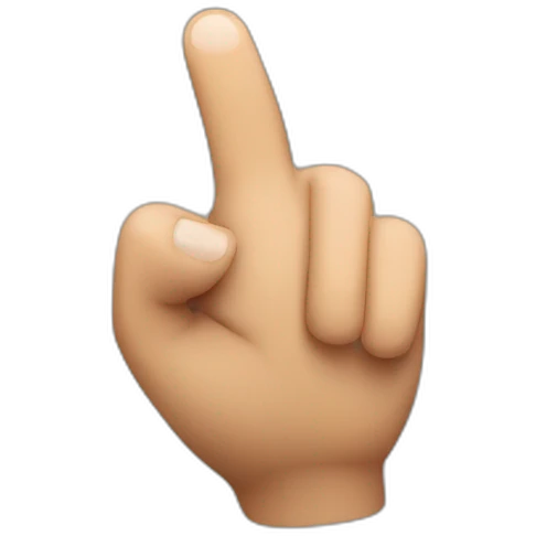 Finger pointing in my direction emoji