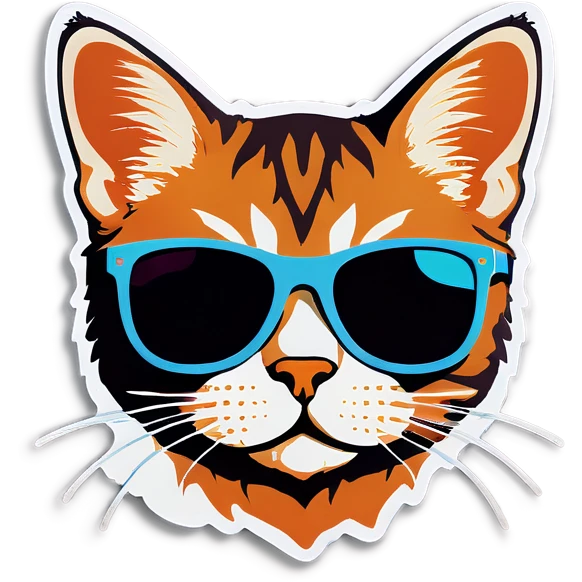 Cat with sunglasses emoji