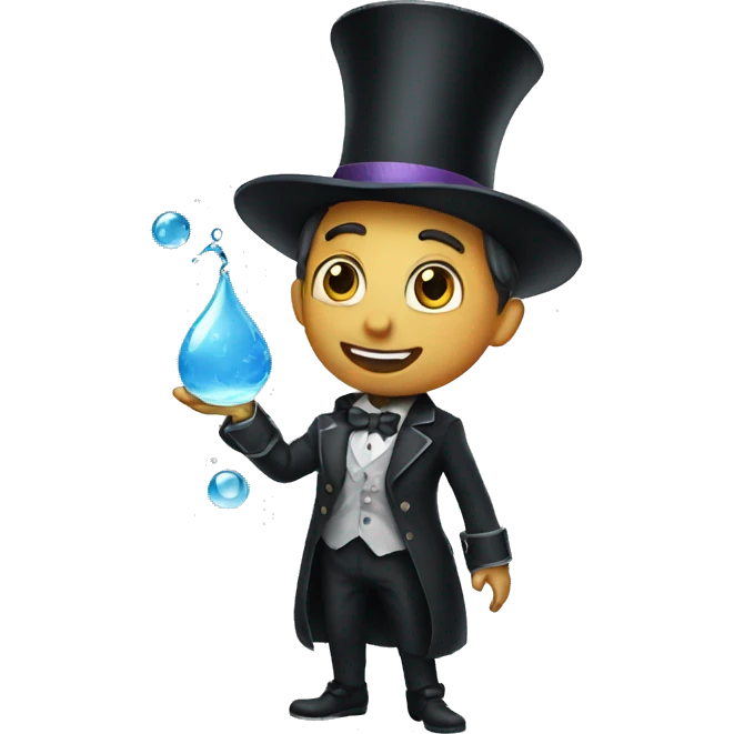 A magician who can control water  emoji