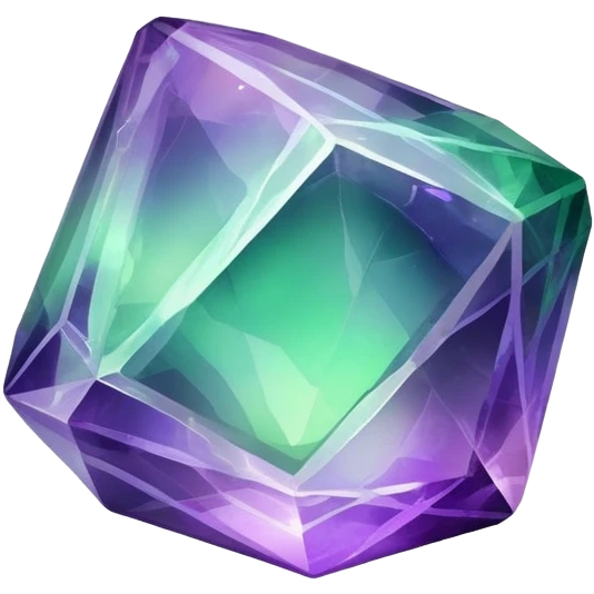 Iridescent Fluorite crystal gemstone emoji