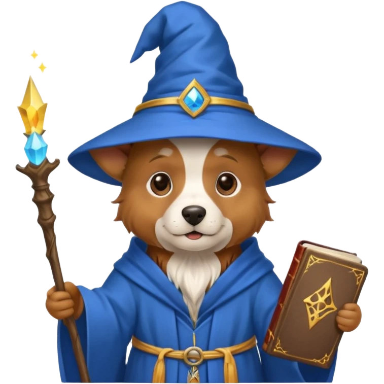 Dog wizard emoji