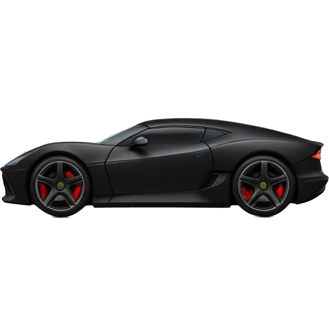 Dark trooper sleek sports car  emoji