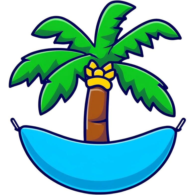 palm tree inflatable pool toy emoji