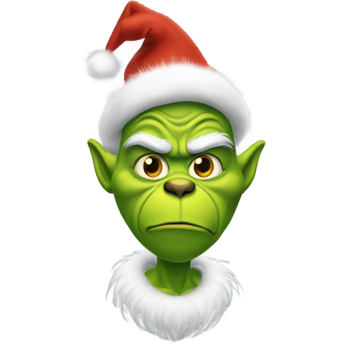 Christmas grinch emoji