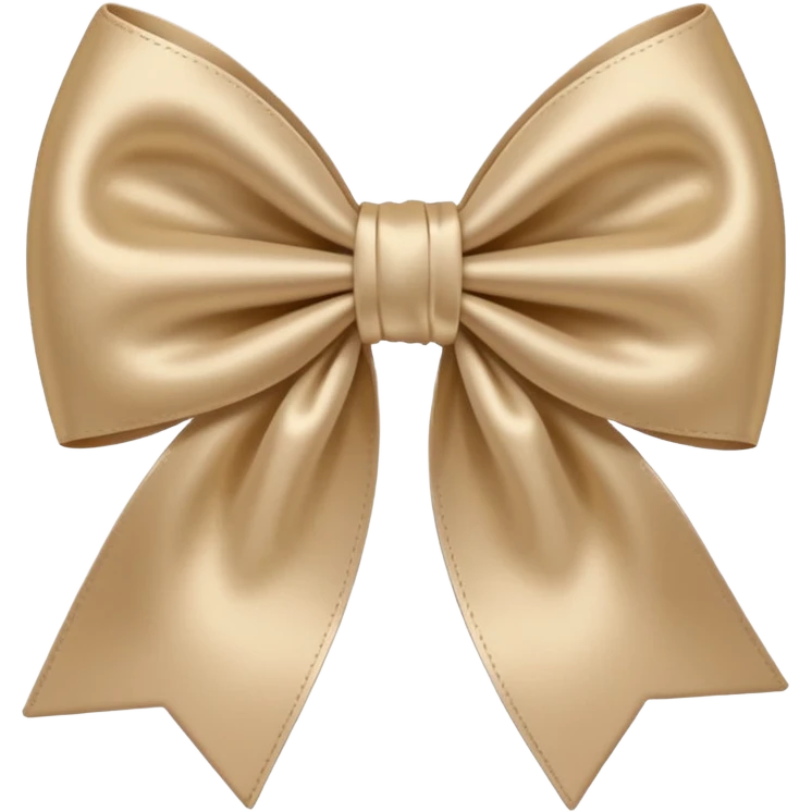 Beige bow emoji
