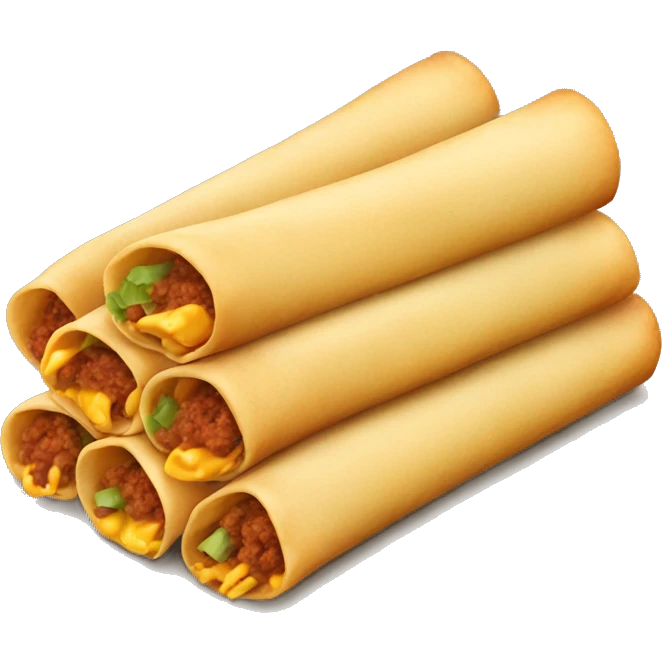 Mexican taquitos emoji
