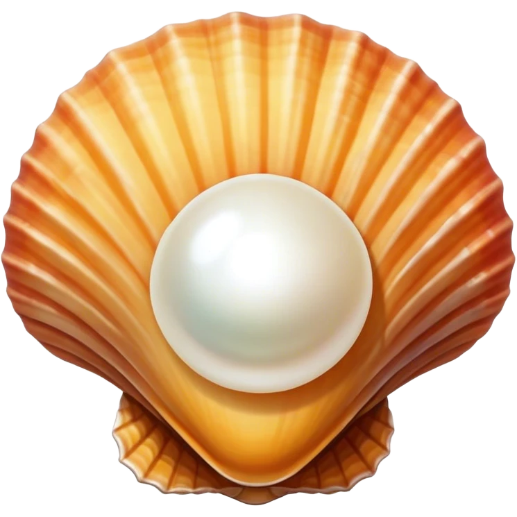 Sea shell with pearl emoji